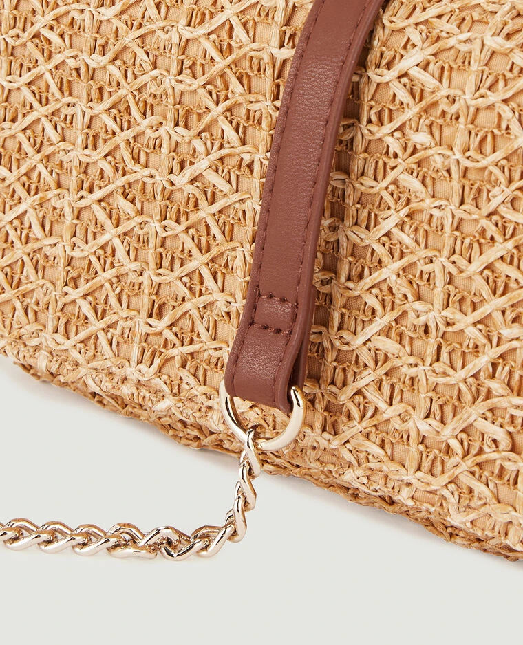 PIMKIE Sac Pochette En Raphia Avec Chaine 4 PIMKIE Sac Pochette En Raphia Avec Chaine – Image 2